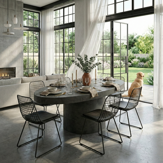 Beton eettafel Eclipse - 200x100 cm - Indoor/Outdoor