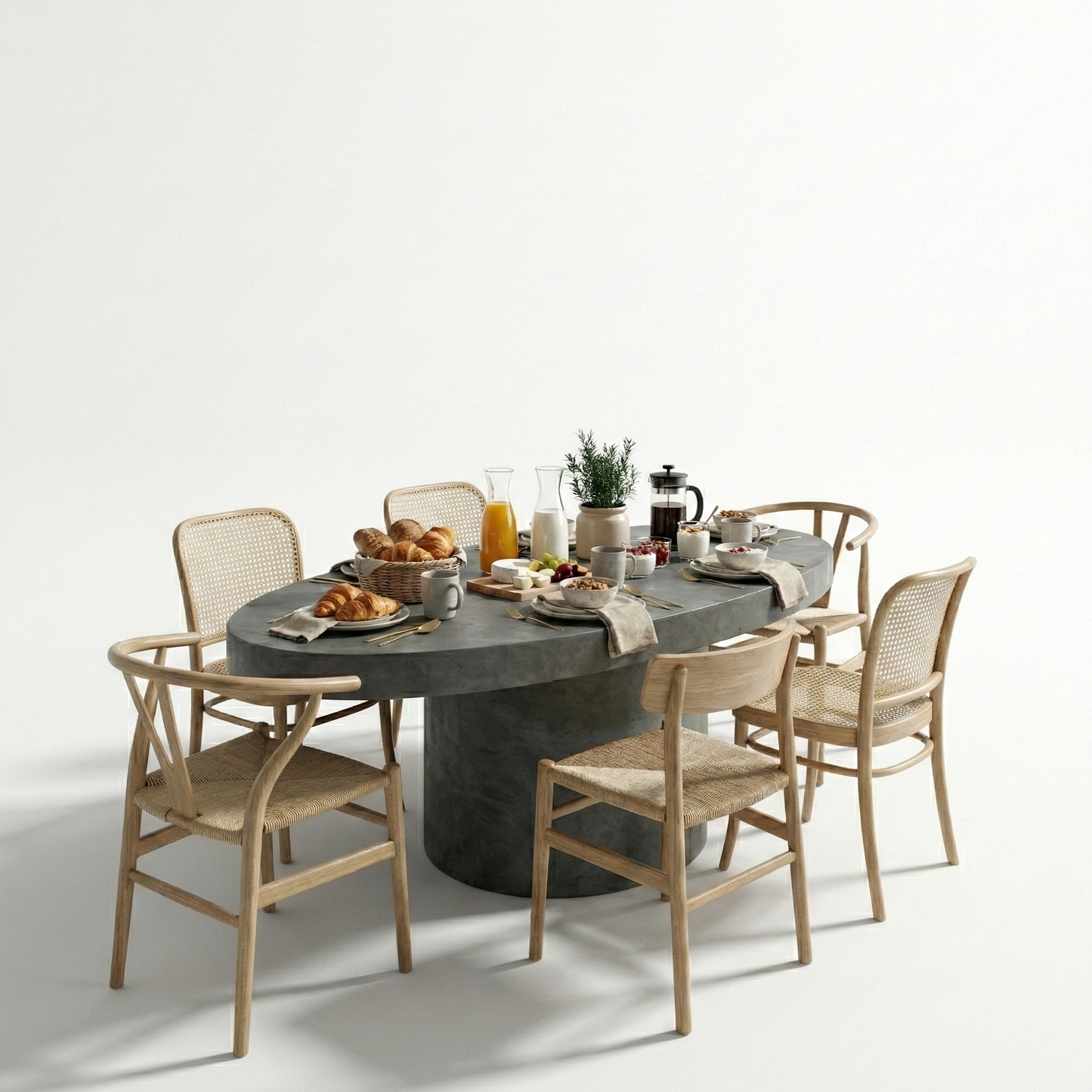 Beton eettafel Eclipse - 200x100 cm - Indoor/Outdoor
