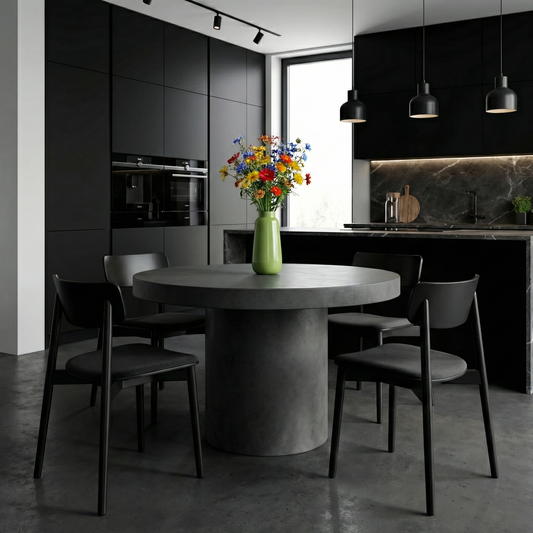Beton eettafel Luna - Ø 120 cm - Indoor/Outdoor