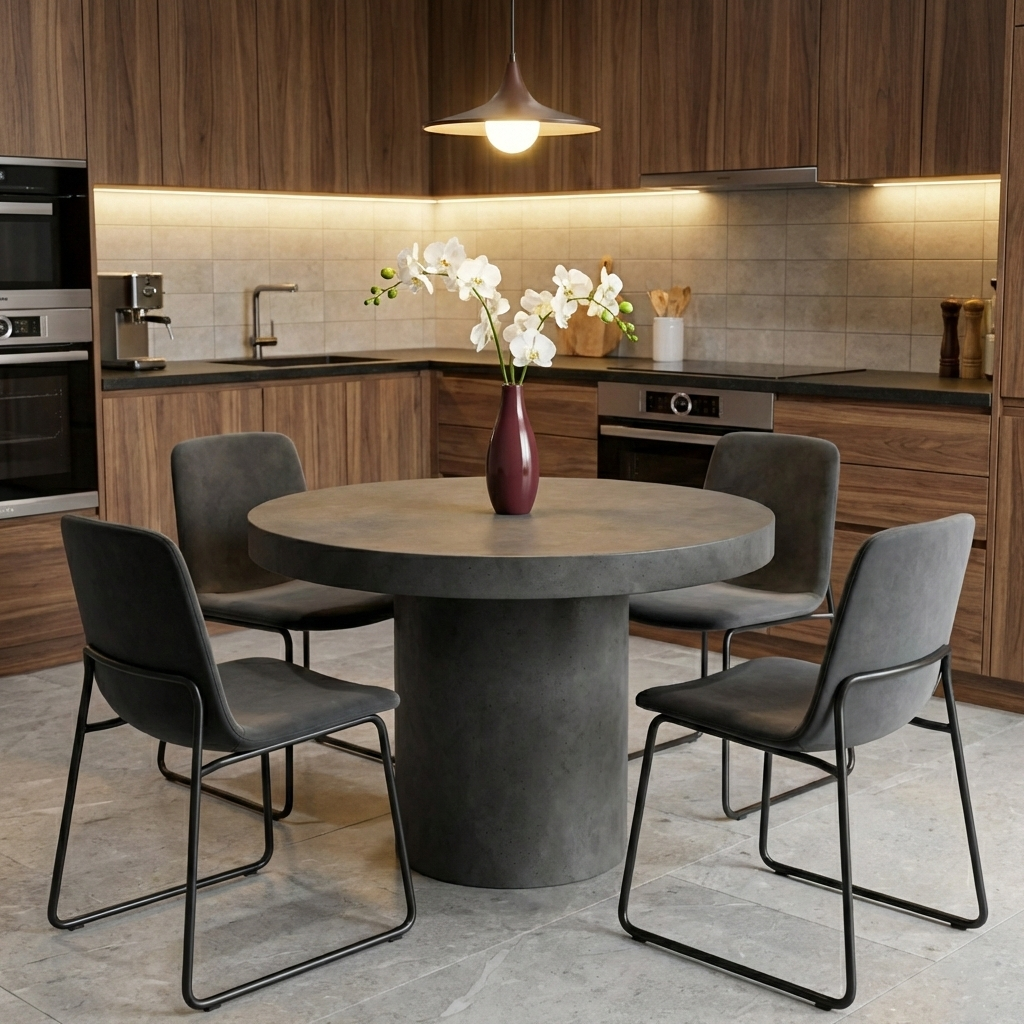 Beton eettafel Luna - Ø 120 cm - Indoor/Outdoor