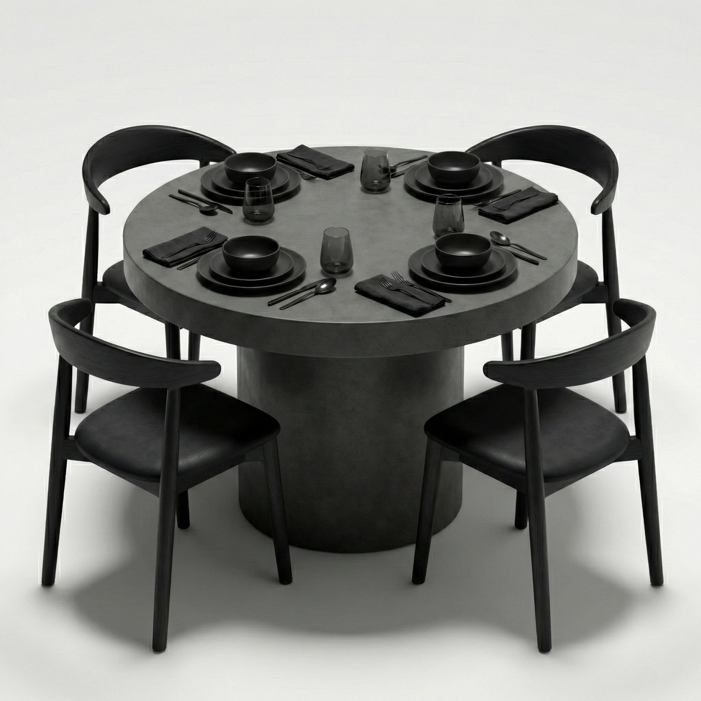 Beton eettafel Luna - Ø 120 cm - Indoor/Outdoor