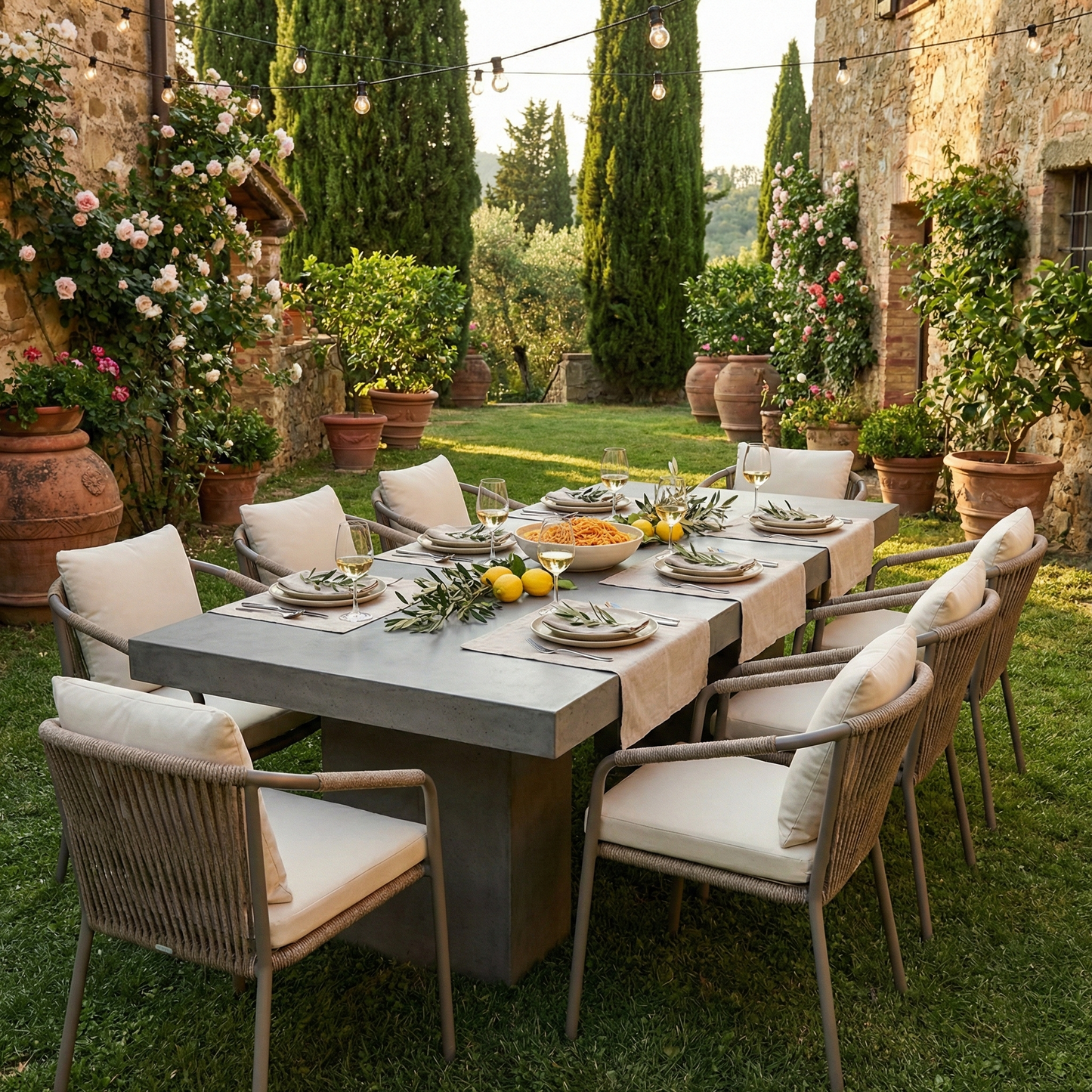 Beton eettafel Monolith - 200x100 cm - Indoor/Outdoor