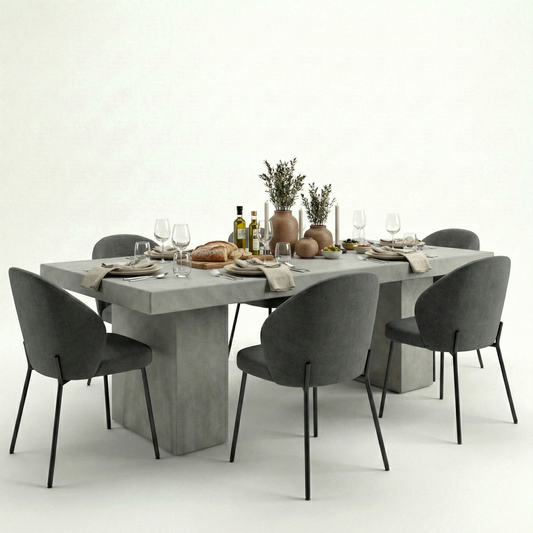 Beton eettafel Monolith - 200x100 cm - Indoor/Outdoor