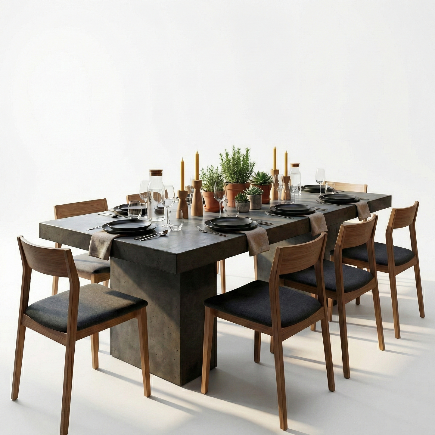 Beton eettafel Monolith - 200x100 cm - Indoor/Outdoor