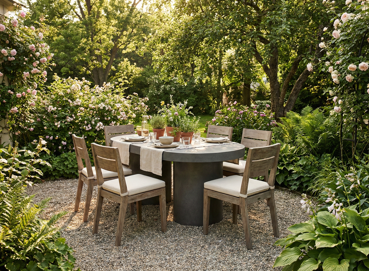 Beton eettafel Totem - 200x100 cm - Indoor/Outdoor